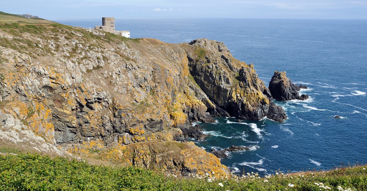 Ein Bunker in Guernsey.