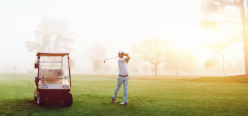 Golfplatz in der Sonne