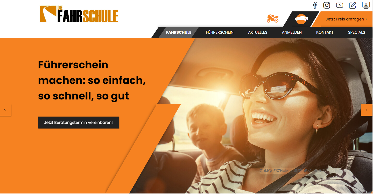 Fahrschule Schwartau Website